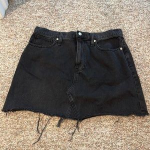 Black Madewell Denim Skirt